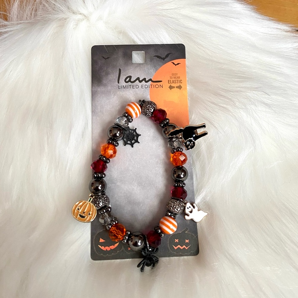 🎃Halloween I Am Jewelry Charm Elastic Bracelet🎃